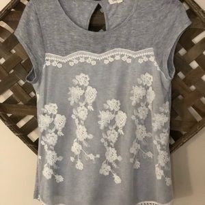 Lace Overlay Tee